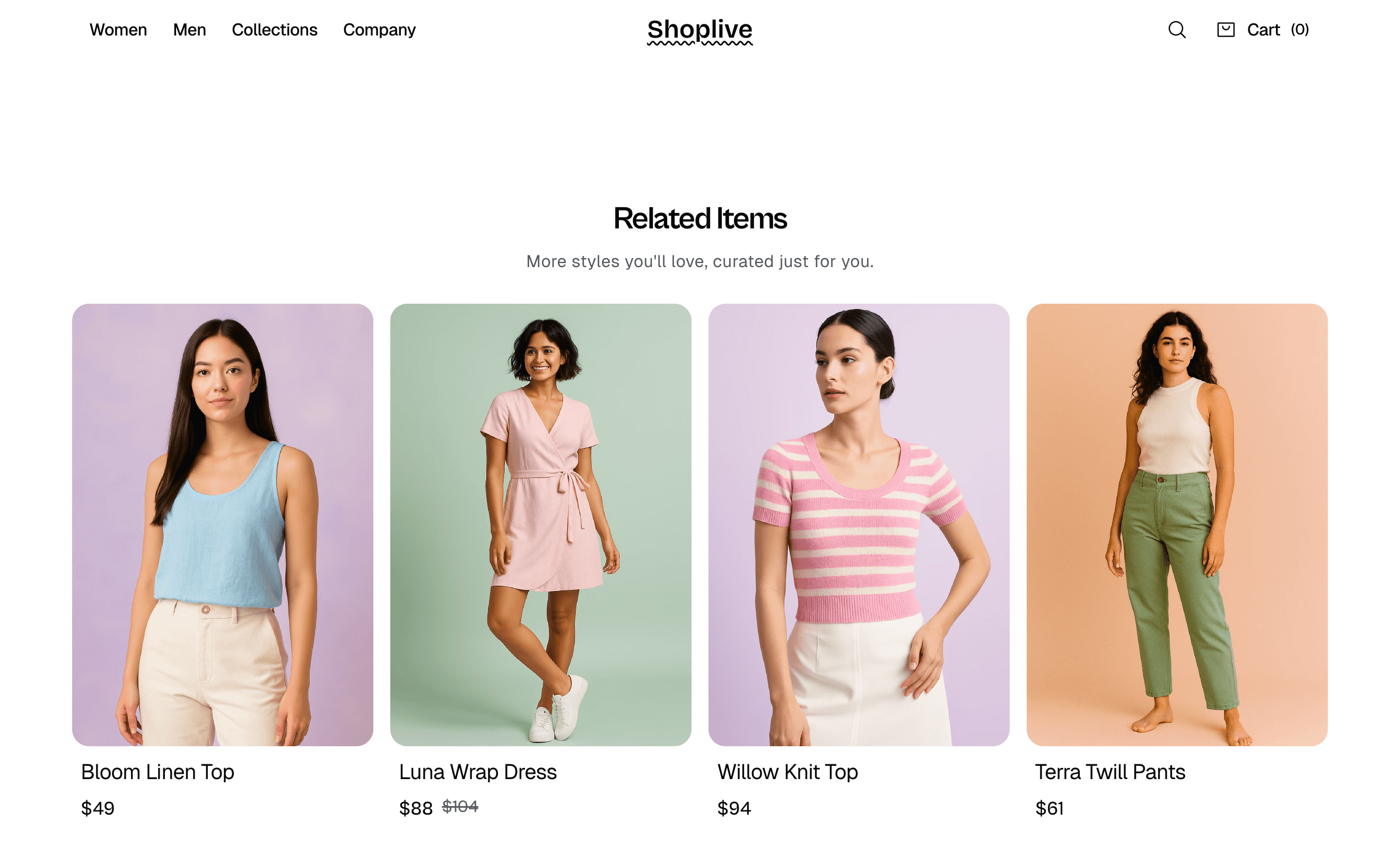 Shoplive ショート動画ウィジェット